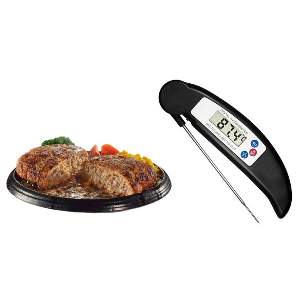 Stainless Steel Instant-Read ProThermo Digital Meat & Poultry Thermometer(Black) - Picture 3 of 3